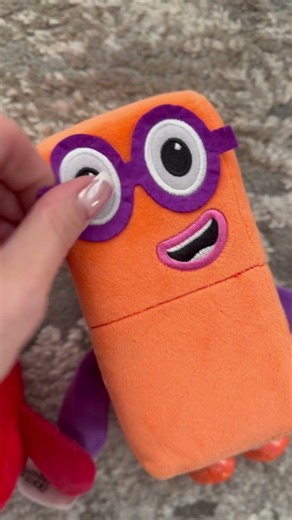 Number Block 1 & 2.. Cute plush toys for counting fun!