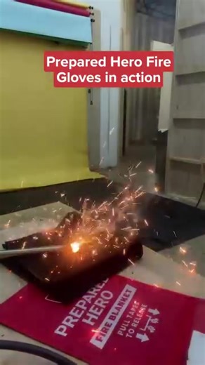 Fire Safety Products: Emergency Fire Blanket & Gloves