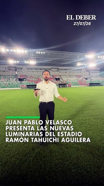 El gobernador de Santa Cruz, a través de un video, presentó las nuevas luces del principal escenario deportivo del departamento cruceño. "Este es el juego de luces que no servía, pero ahora funciona", dijo la autoridad.