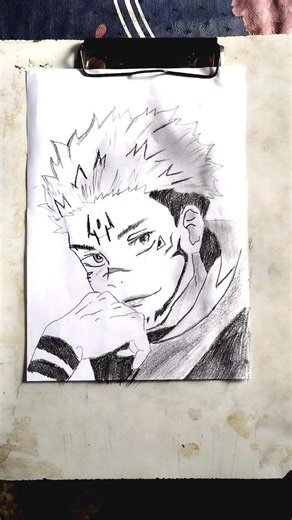 Sukuna's Evil Smirk 😈 #Shorts #AnimeArt