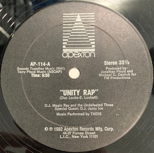 D.J. Magic Ray And The Undefeated Three - Unity Rap