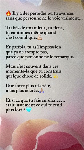 Ce qui te rend plus fort 🔥 #forceinterieure #courage #resilience #conscience