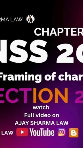 WARRANT TRIAL SECTION 263 &264 CHAPTER 20 BNSS 2023| AJAY SHARMA LAW