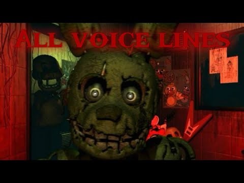 All Springtrap/William Afton voice Lines #fnaf #fyp #subscribe #afton