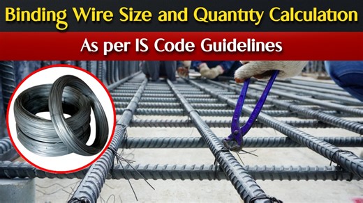 Binding Wire Size and Quantity Calculation for Slab Construction as per IS Code #BindingWireQuantity #CivilEngineering #BindingWireGauge #learningciviltechnology | Learning Civil Technology