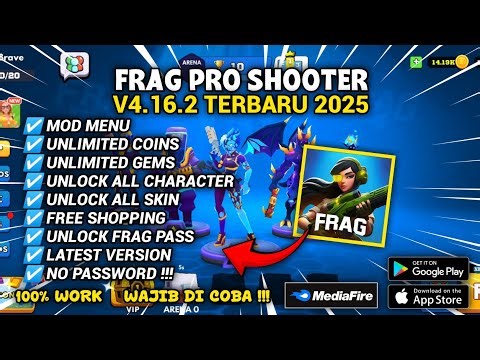 FRAG PRO SHOOTER MOD APK VERSI 4.16.2 MOD MENU, UNLOCK ALL CHARACTER, UNLIMITED MONEY NO PASSWORD