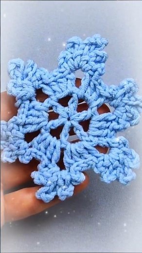 Make a Snowflake — Crochet Tutorial for Beginners ❄️💙✨