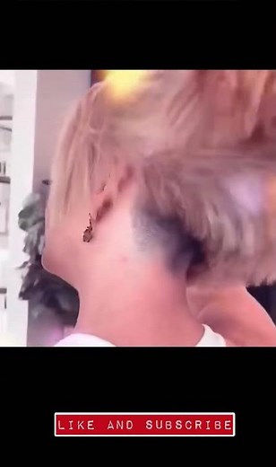 Girl's Beautiful Blunt Bob hairstyle with Shaved Nape #hairstyle #bobhaircuts #blonde