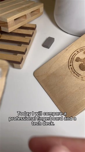 Tech Deck VS professional fingerboard. fingerboard.