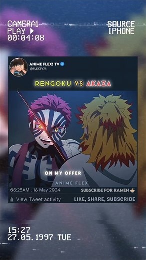 Rengoku Vs Akakza 🔥🥶 #demonslayer #animeedit #tanjiro #hashira #animeviral #shorts