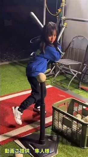 [Elementary school student using the barrel batting technique] #softball #baseball #softball #Kos...