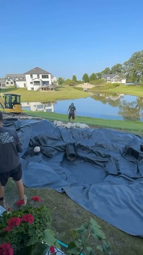 10K views · 187 reactions | Another pond project completed! What do you think?! #pond #waterfall #build #construction #reveal #water #outdoors #backyard #inspiration | Team Aquascape | Facebook