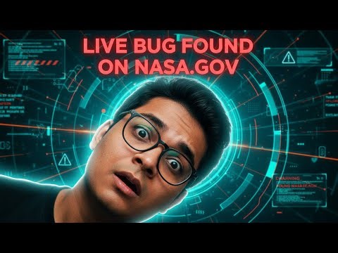 LIVE Bug Found on NASA.gov 🚨🛰️ #bugbounty #cybersecurity #vulnerability #nasa #live #infosec