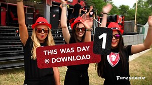 This was Download Festival Day 1! We had two amazing bands, a whole lot of rain and heard some great Car-aoke renditions of classic tunes! We can't wait for day 2! | Firestone