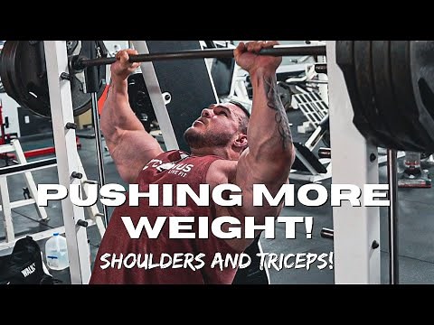 Nick Walker | PUSHING MORE WEIGHT! | SHOULDERS AND TRICEPS!