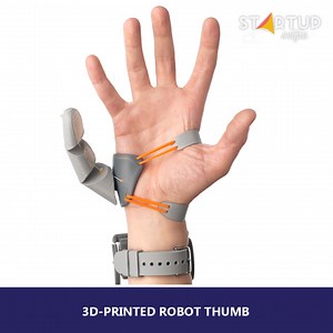 28K views · 460 reactions | 3D-printed robot thumb grasps objects like a real finger. | Startup Selfie | Facebook