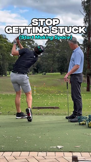 2.8K views · 1K reactions | Stop getting stuck! Save this drill for later. #golffitness #golf #golfswing #golftraining #golflife | Sam Druce | Facebook