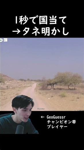 何もなくても国＆地域が分かります GeoGuessrチャンピオン帯の国当てテクニック #shorts #geoguessr