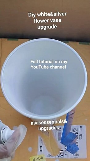 19K views · 196 reactions | Looking for a way to spruce up your home decor this spring? Try making this beautiful large silver&white flower vases. Easy to make and will add a touch of class to any room. Check out the tutorial on my YouTube channel. Link in bio. Thank you for yoursupport. #asasessentials #viralreels #foryou #springdecor #DIYTutorials #homdecorideas #easycrafts #tiktok #diy | Asa Asa | Facebook