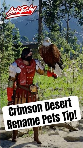 Crimson Desert Name Your Pet 🦅 How To Guide Tip Gameplay Rename Tame Catch Bird #rpg #crimsondesert