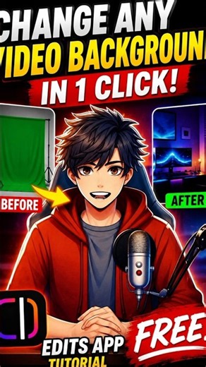 How to Change Video Background on Mobile | FREE AI Background Remove 🔥#shorts