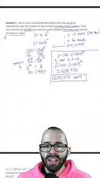 Exponential Applications Business Math in a Bathrobe (5.3 - Precalc) #maths #businessmaths