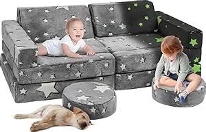 Kids Sofa Bed (Fleece, Star)