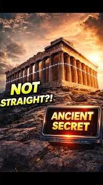 Why Greek Temples Are Secretly Curved 🤯#historyfacts #ancientgreece #architecture #didyouknow#shorts