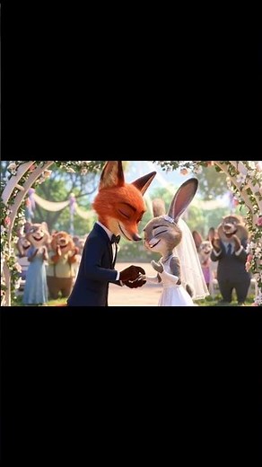 Zootopia wedding moments 💍🐾 made by kling 2.6 #zootopia2 #klingai #kling26 #klingmotioncontrol