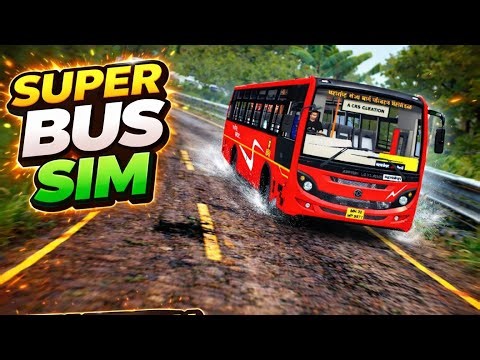 MSRTC BS6 BUS GAMEPLAY 🔥 Realistic Bus Driving | Bus Simulator Indonesia | GAME MODERS