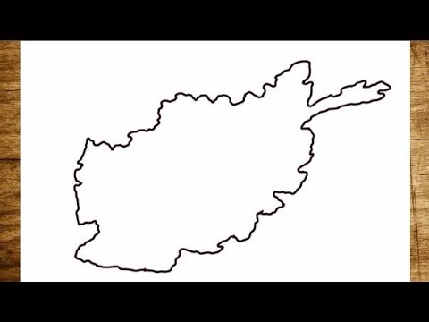 How To Draw Afghanistan Map for Beginners