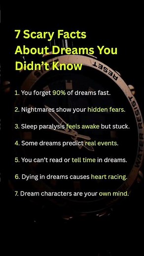7 Scary Dream Facts You’ve Never Heard Before #deepthoughts #psychology