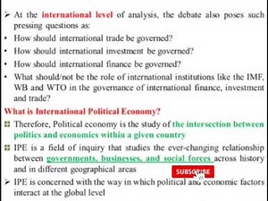 Global Trends Chapter 3 International political Economy