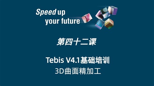 第四十二课：Tebis V4.1 基础培训_3D曲面精加工