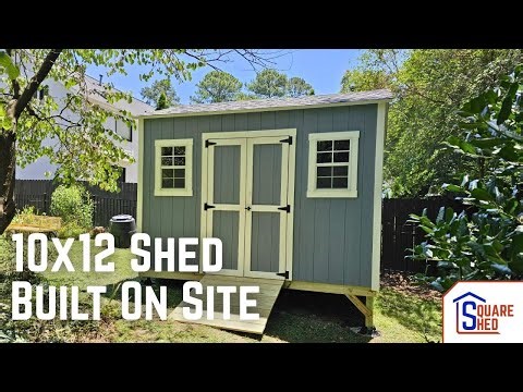 10x12 Custom Painted Shed - Built On Site in Charlotte, NC