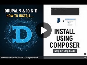 How to install drupal 9, 10, 11, 12 using composer