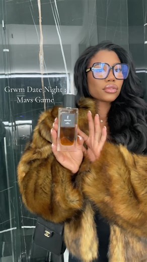 Date night with babes 🤍 , went to the mavs game. Super cold outside got to bring out the Khy Fur 🤭 #dallasinfluencer #dallascontentcreator #khy #grwmroutine