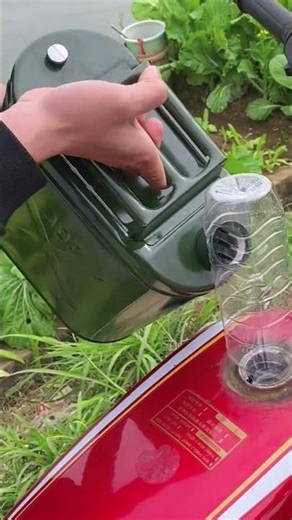 Life hack: Make an oil filling tool from a plastic bottle