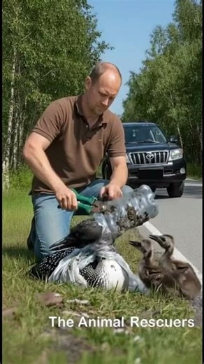 He Found This Bird Trapped In A Bottle! 🥺🧴 #animalrescue #birds #shorts