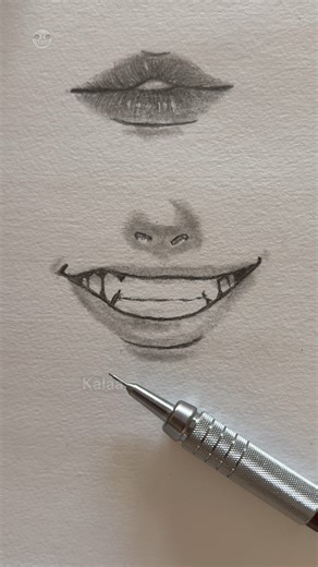 Drawing anime mouth tutorial #art #shorts #howtodraw #sketch