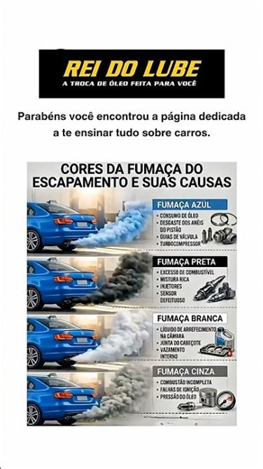 A cor da fumaça entrega TUDO: 💨