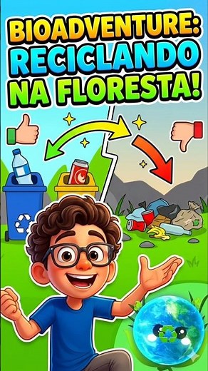 95% de Economia? Descubra o superpoder da reciclagem! 🌍 #bioadventure #natureza #ciências