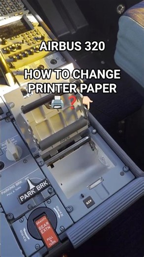Quick Tutorial: Replacing paper in the A320 Printer #airbus #cockpit #flightsimulator #tutorial