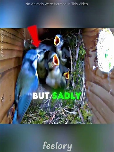 This Tiny Bird Family Almost Lost Their Eggs 🐦🥚 #shorts