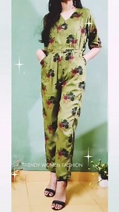 JUMPSUIT Tutorial// Jumpsuit pants with Pockets And Belt \\\\ Very Stylish Jumpsuit