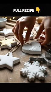 7.2K views · 35 reactions | Baking Soda Winter Ornaments Materials...