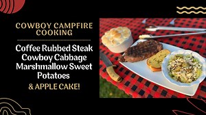 Grab your dutch oven and build yourself a fire because we’re Cowboy Campfire Cooking! Mix together a flavor-packed coffee rub for the perfect steak (using the reverse sear method). Fry up some cabbage with crushed up ramen noodles and the seasoning for some Cowboy Cabbage with the perfect crunch. Take your leftover sweet potatoes and sweeten them up with sugar and marshmallows for an ooey gooey dish, that could almost pass for dessert. Craving more for dessert? How about Tim’s favorite recipe fr