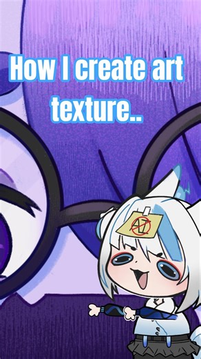 How do I create art texture? #artprocess #digitalart #orginalcharacter #vtuber #smallartist
