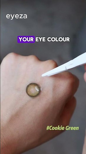 OMG, I just found the most natural green colored contacts for brown eyes!💖 Cookie Green #greenlenses