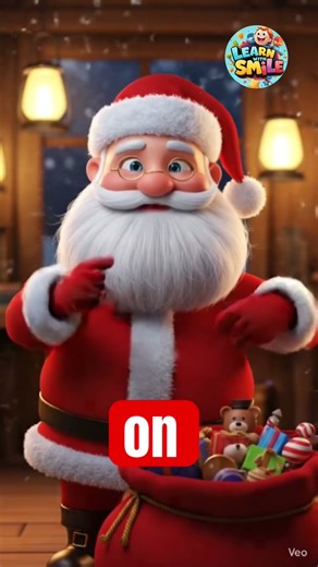 I am a little Santa | christmas rhymes | christmas poem for kids | Learn with Smile